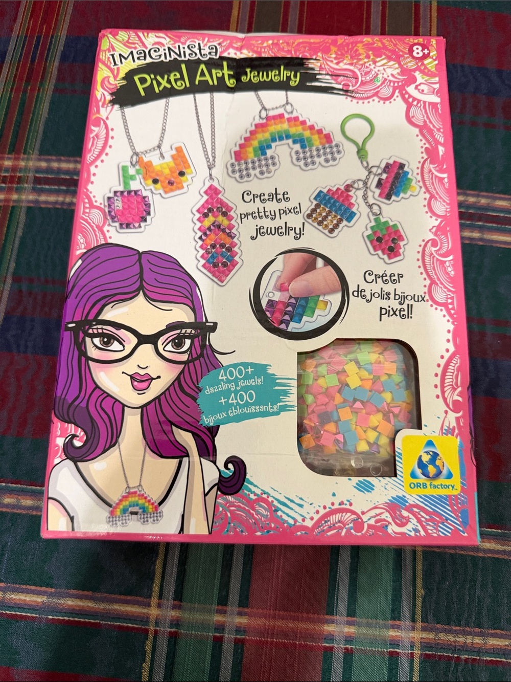 Imaginista Pixel Art Jewelry Kit - Colorful Bead Charms